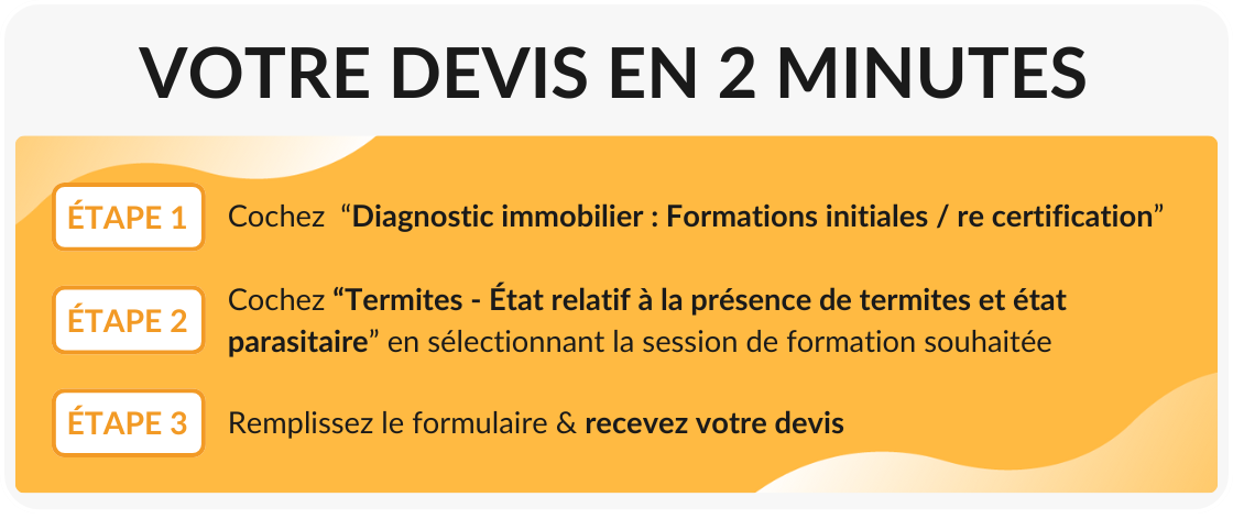 Demander devis formation initiale termites
