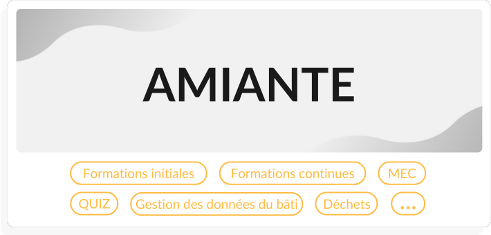 Diagnostics immobiliers formations amiante