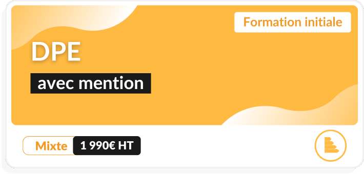 Etiquette formation initiale DPE avec mention