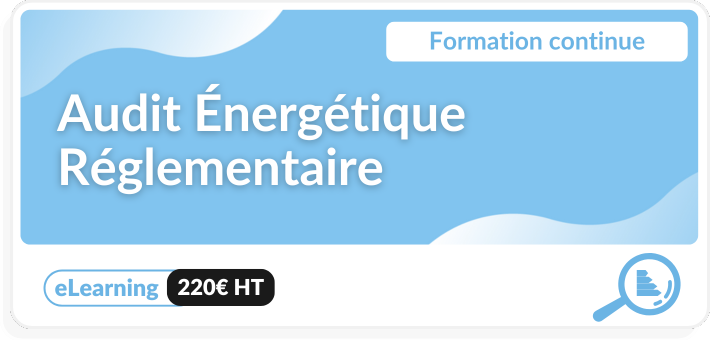 Formation continue Audit énergétique réglementaire 