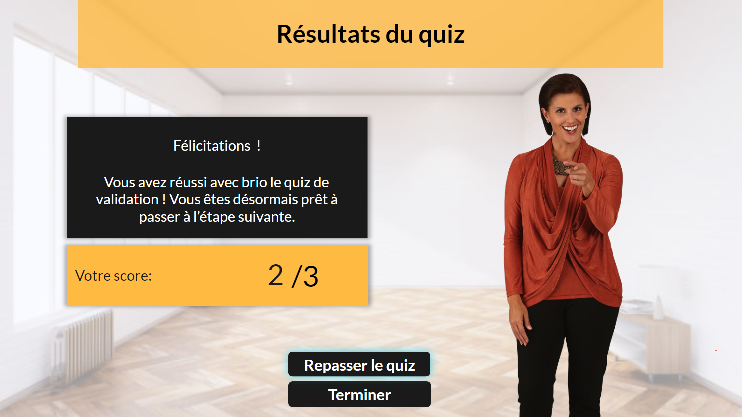 Formation initiale à l'audit énergétique : résultat quiz