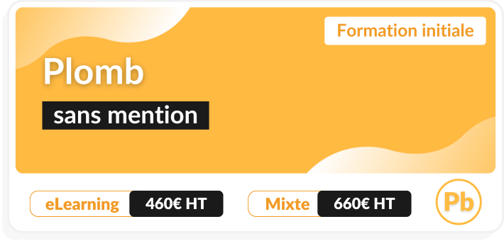 Formation initiale plomb sans mention